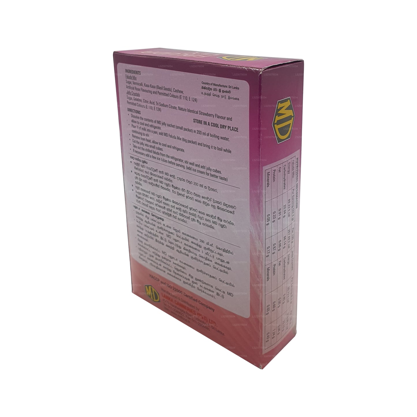 Mezcla instantánea de Faluda MD (250 g)