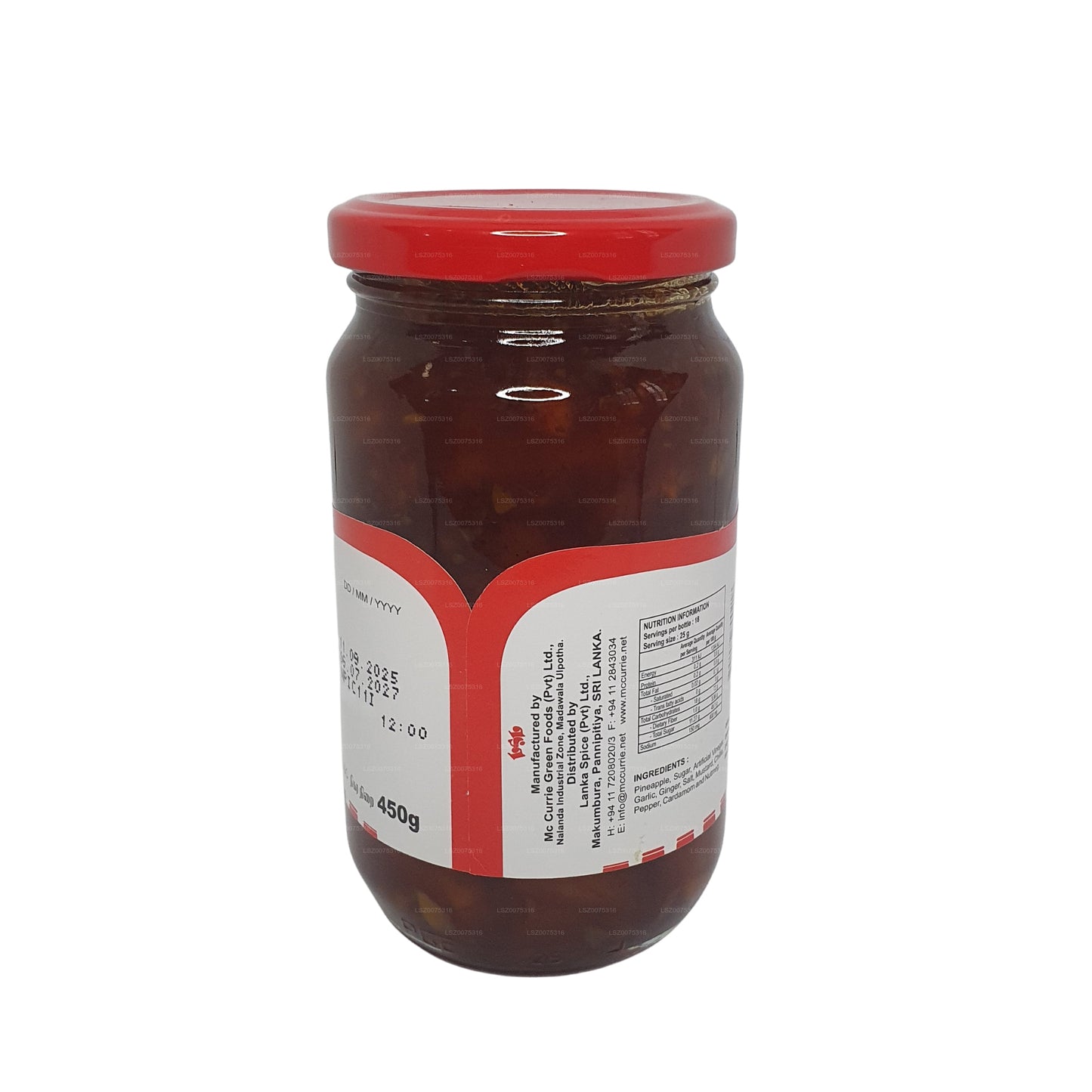Chutney de piña Mc Currie (450 g)