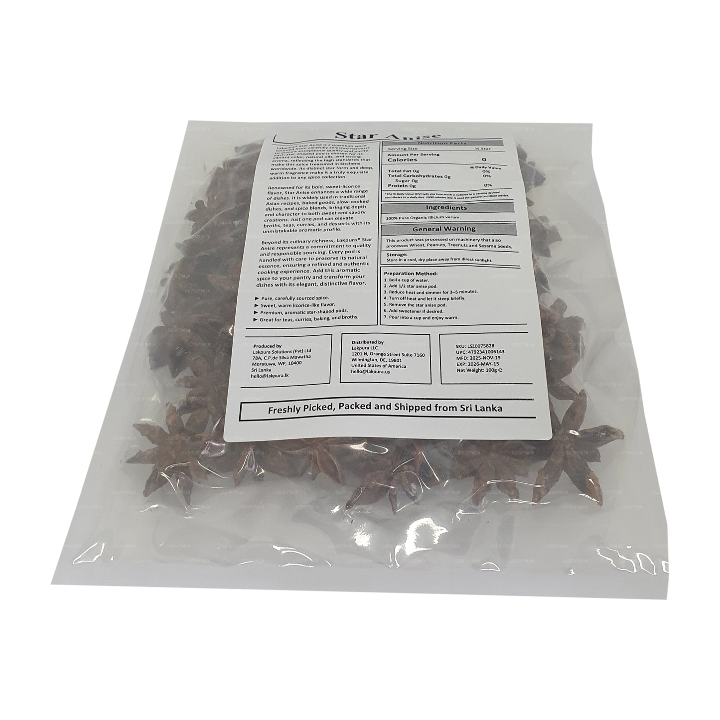 Anís estrellado Lakpura (100 g)