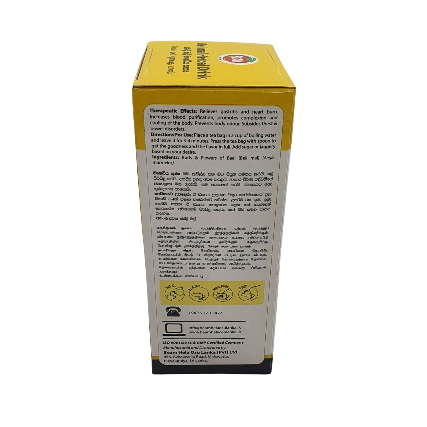 Té Beam Belimal (40 g), 20 bolsitas de té