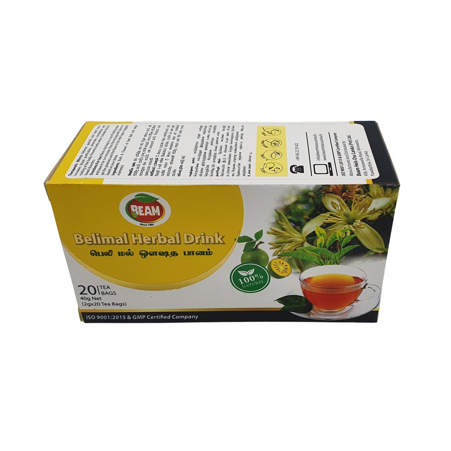 Té Beam Belimal (40 g), 20 bolsitas de té