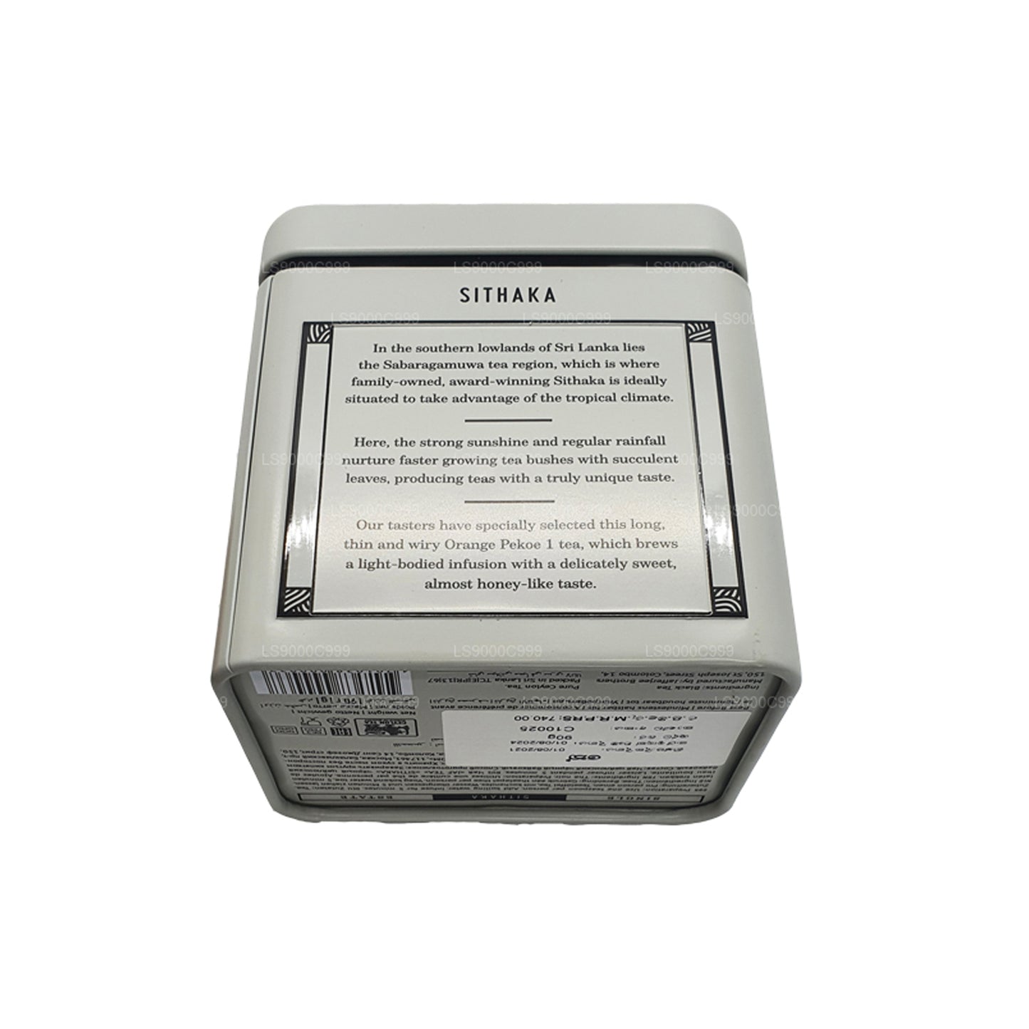 Lata de té Jaf de la colección Single Estate Sithaka (90 g)