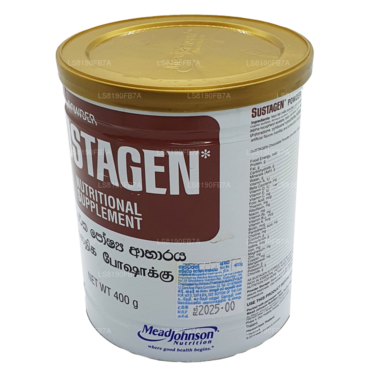 Suplemento nutricional Sustagen Chocolate (400 g)