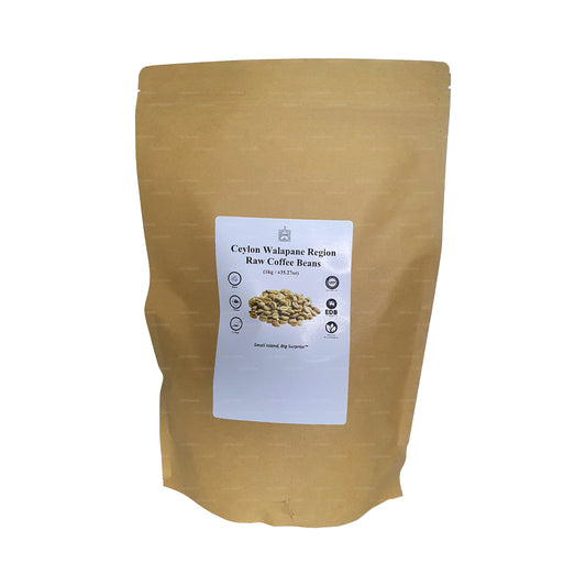 Granos de café crudos de la región de Walapane, Ceylán, Lakpura
