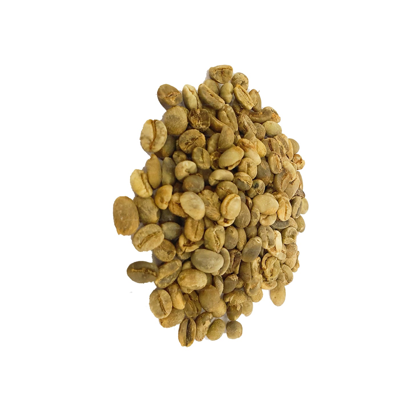 Granos de café crudos de la región de Walapane, Ceylán, Lakpura