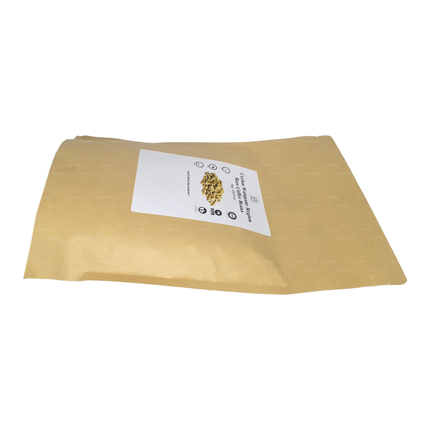 Granos de café crudos de la región de Walapane, Ceylán, Lakpura