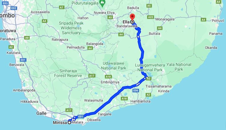 Traslado privado de Mirissa City a Ella City