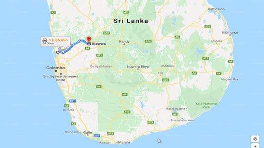Colombo Airport (CMB) to Alawwa City Private Transfer