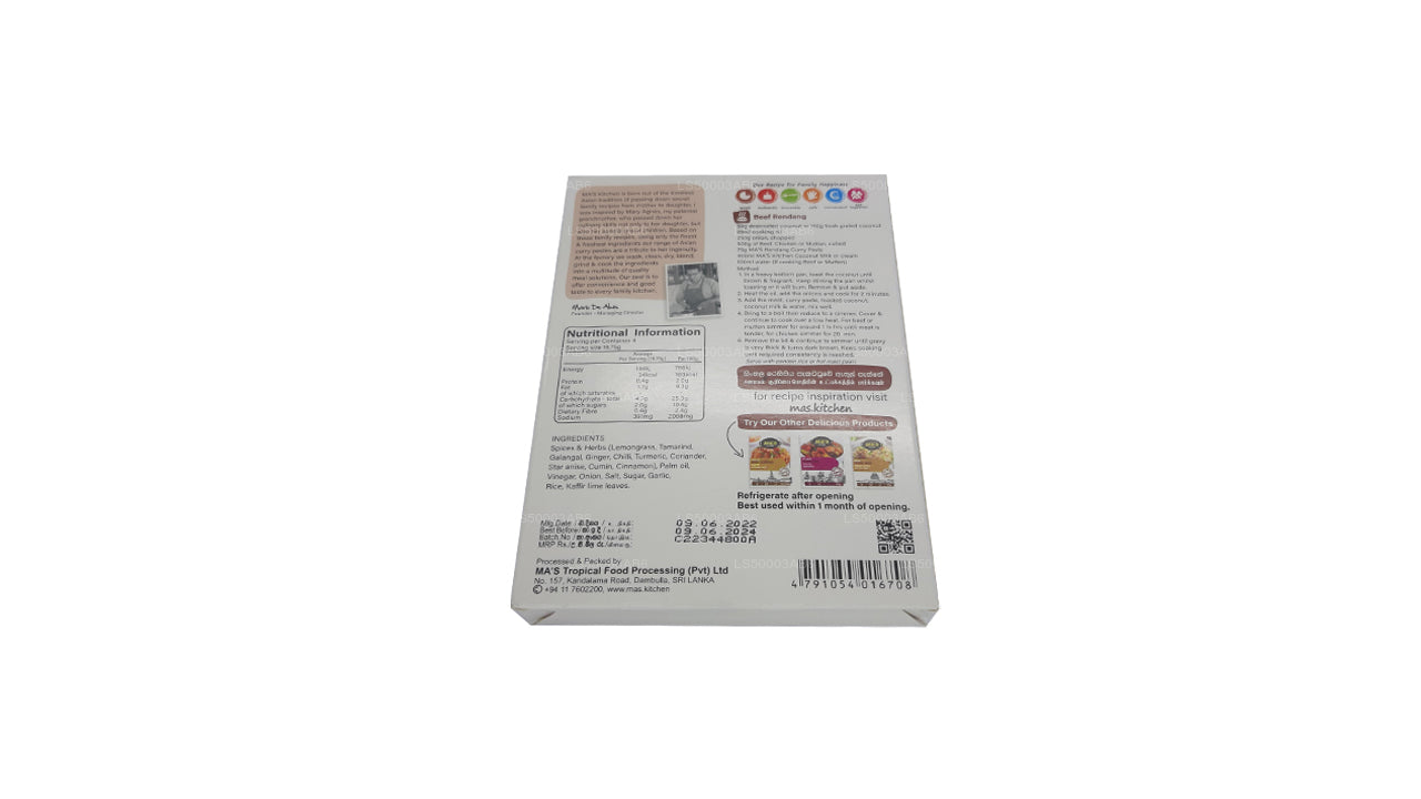 Pasta rendang indonesia de MA's Kitchen (75 g)