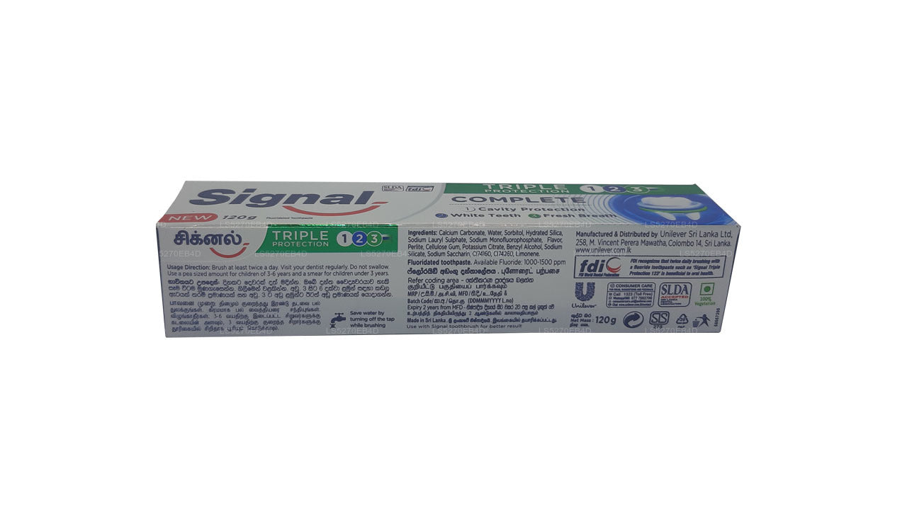 Pasta de dientes Signal Triple Protection (120 g)