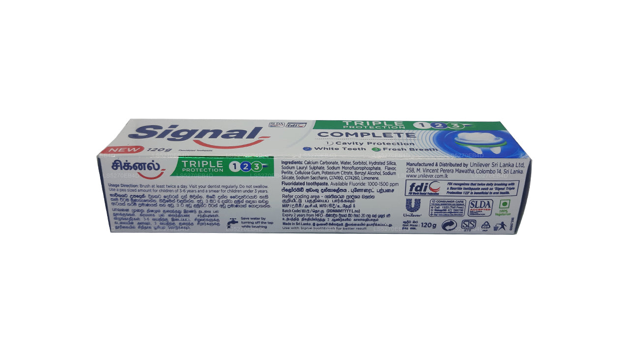 Pasta de dientes Signal Triple Protection (120 g)
