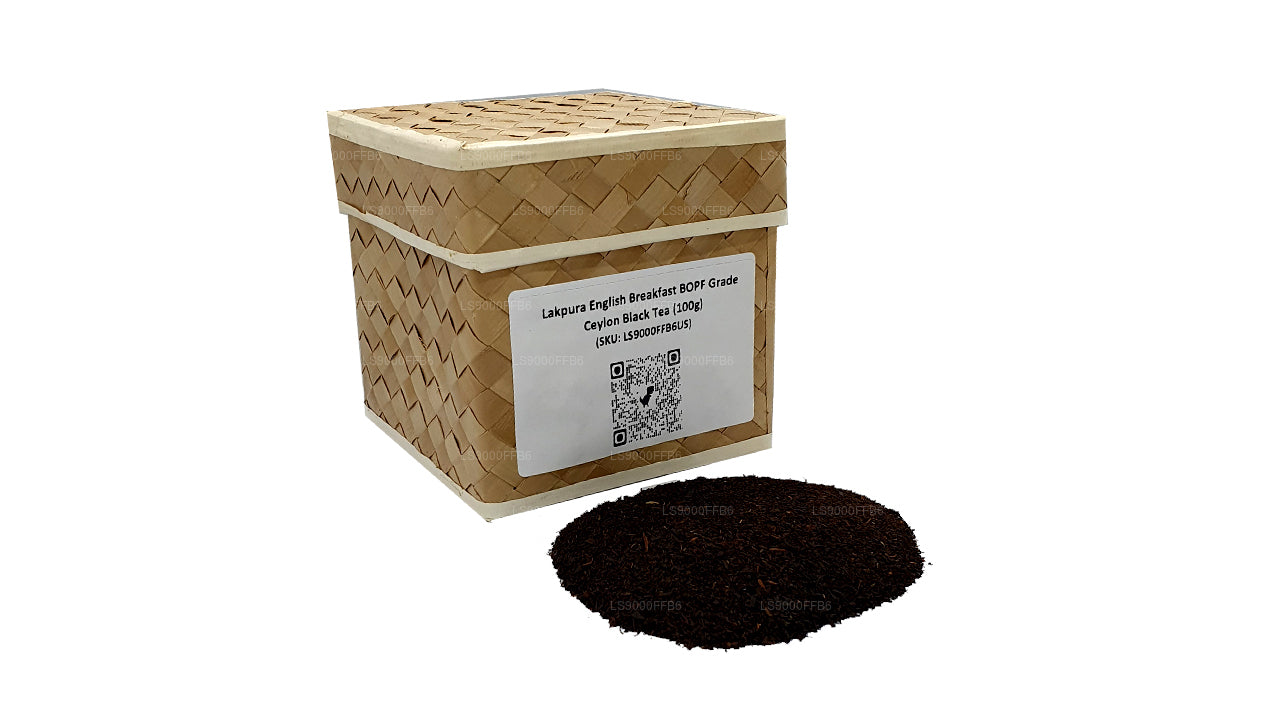 Té negro de Ceilán Lakpura English Breakfast de grado BOPF (100 g)