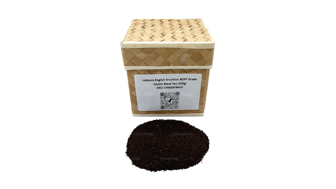 Té negro de Ceilán Lakpura English Breakfast de grado BOPF (100 g)