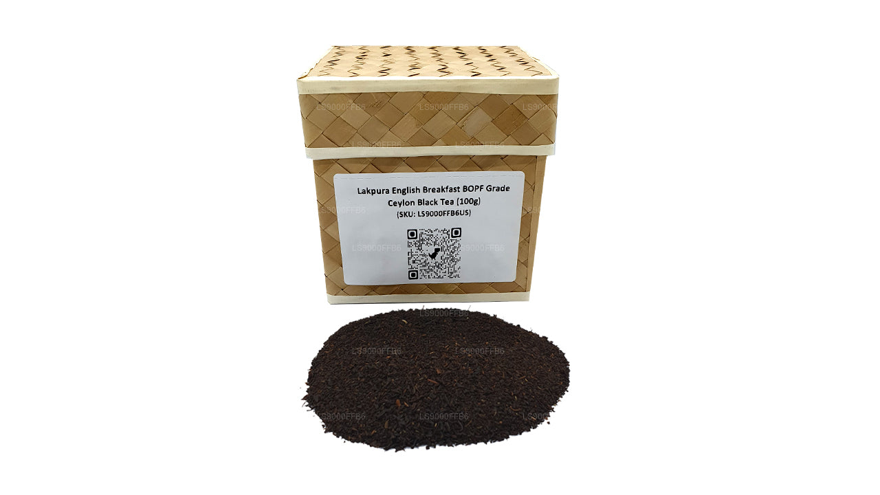 Té negro de Ceilán Lakpura English Breakfast de grado BOPF (100 g)
