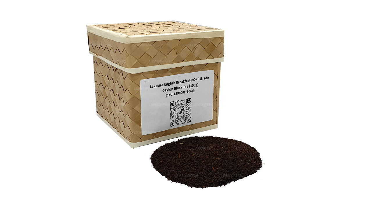 Té negro de Ceilán Lakpura English Breakfast de grado BOPF (100 g)