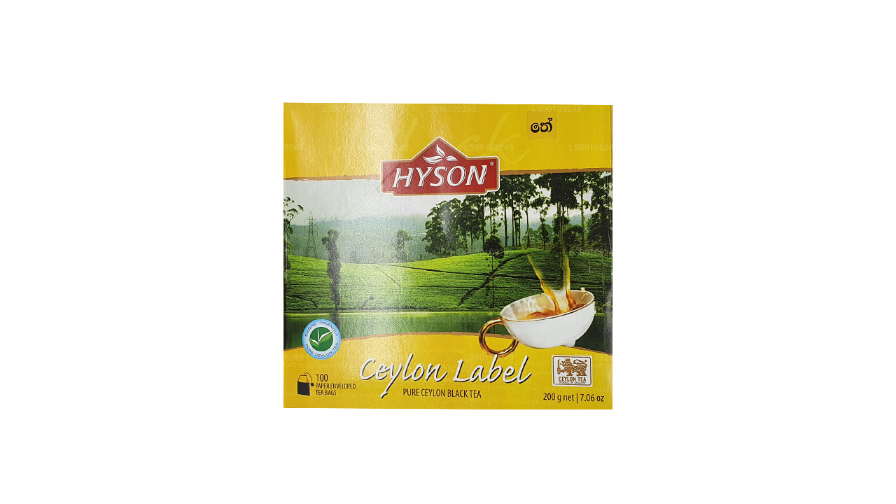 Hyson Ceylon Label BOPF (200 g) 100 bolsitas de té