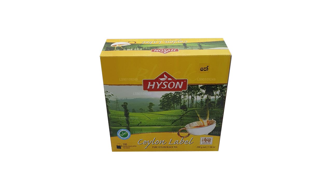 Hyson Ceylon Label BOPF (200 g) 100 bolsitas de té