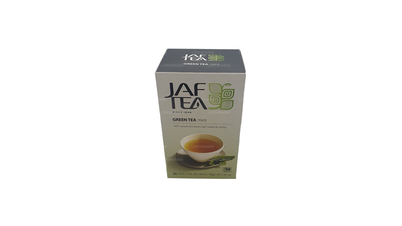 Bolsitas de té Jaf Tea Pure Green Collection para té verde y menta (40 g)