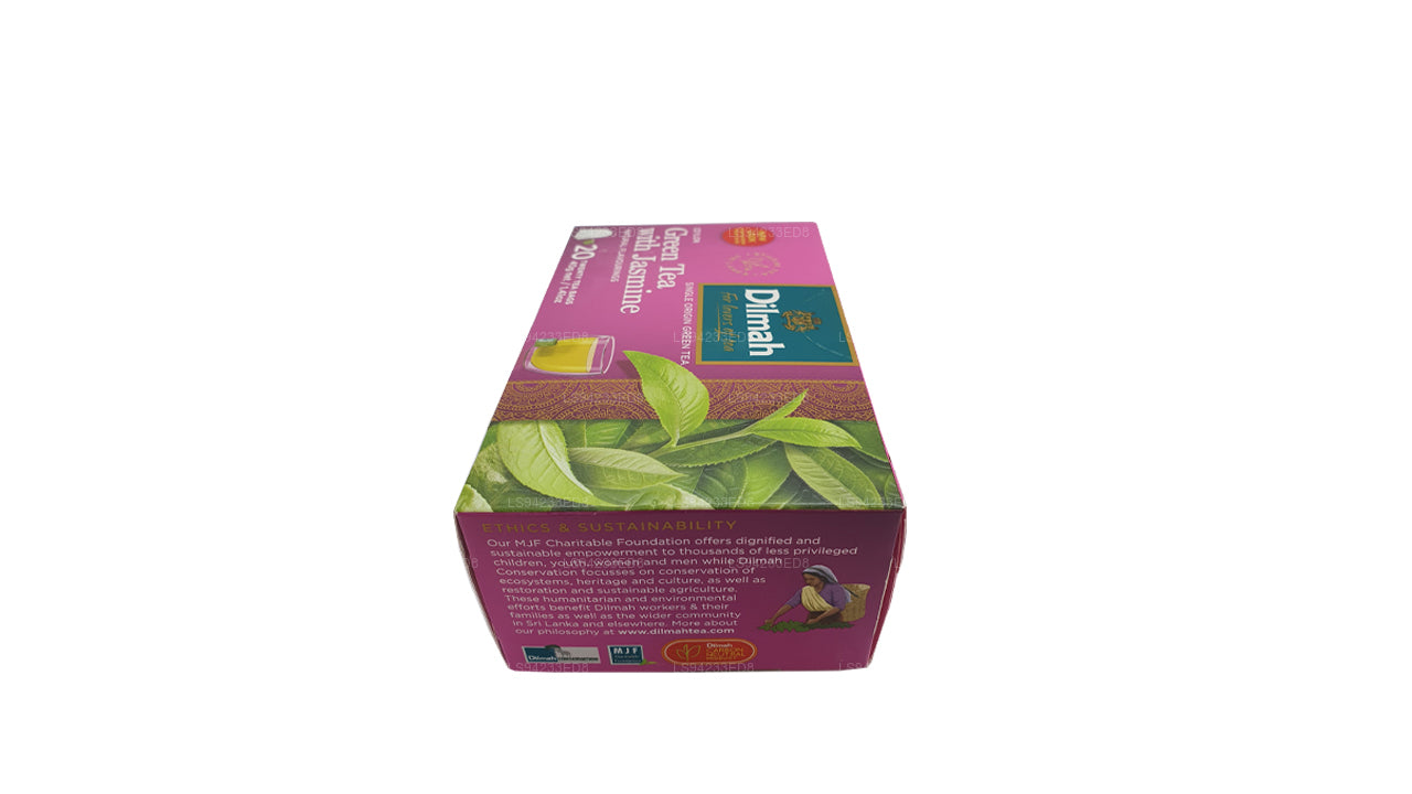 Té verde de Ceilán Dilmah con jazmín (40 g) 20 bolsitas de té