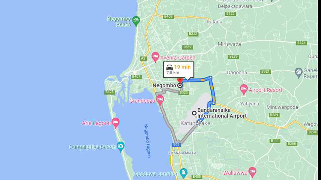 Traslado privado de la ciudad de Negombo al aeropuerto de Colombo (CMB)